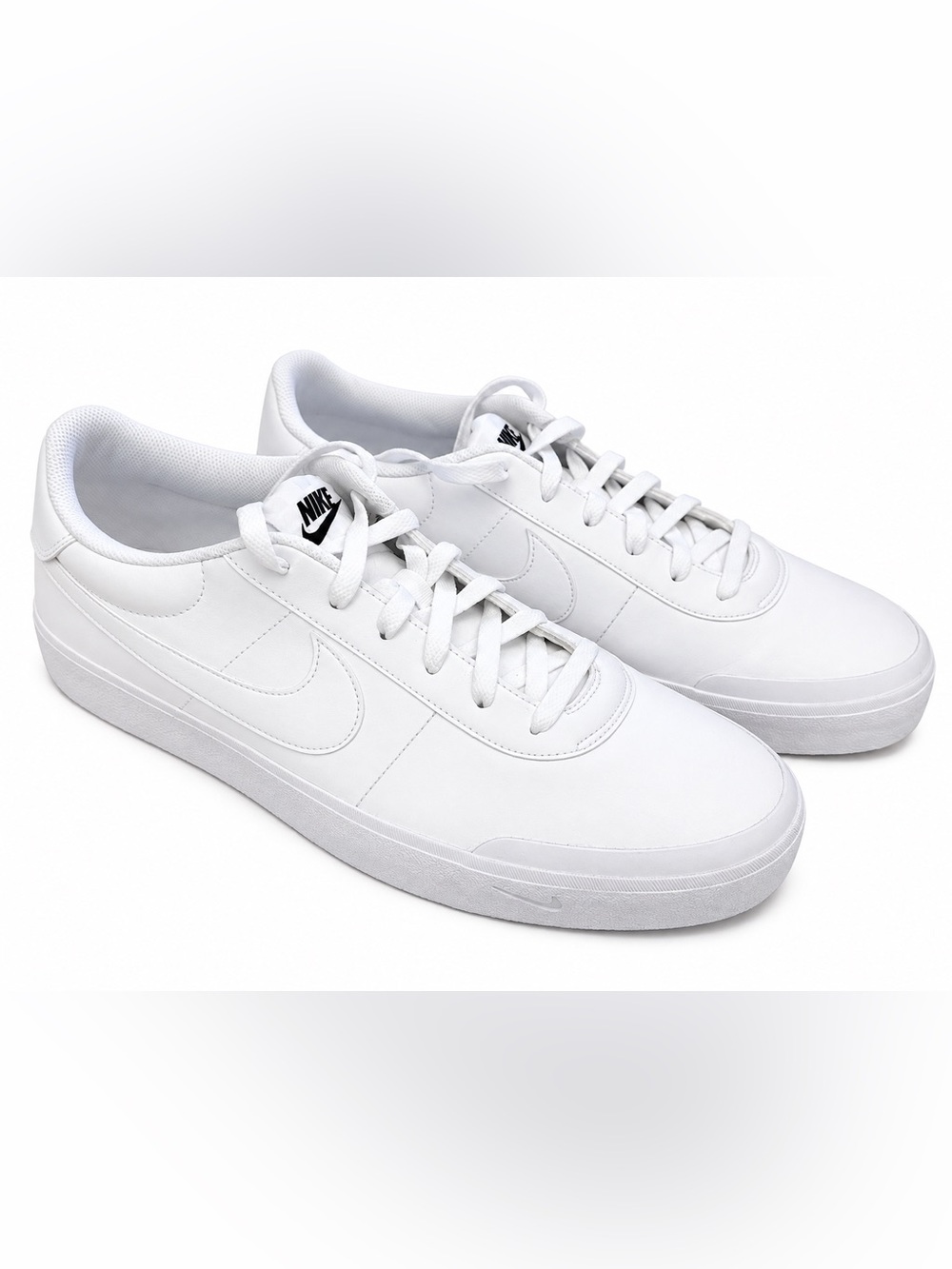 Nike White Low-Top Leather Sneakers